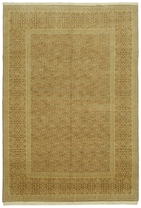 6' 8'' x 9' 5'' Handmade Oushak Area Rug