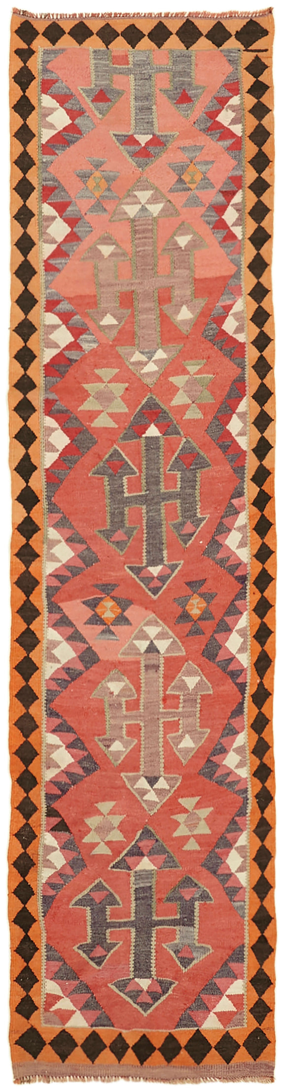 3x11 Vintage Tribal Kilim Runner -42797