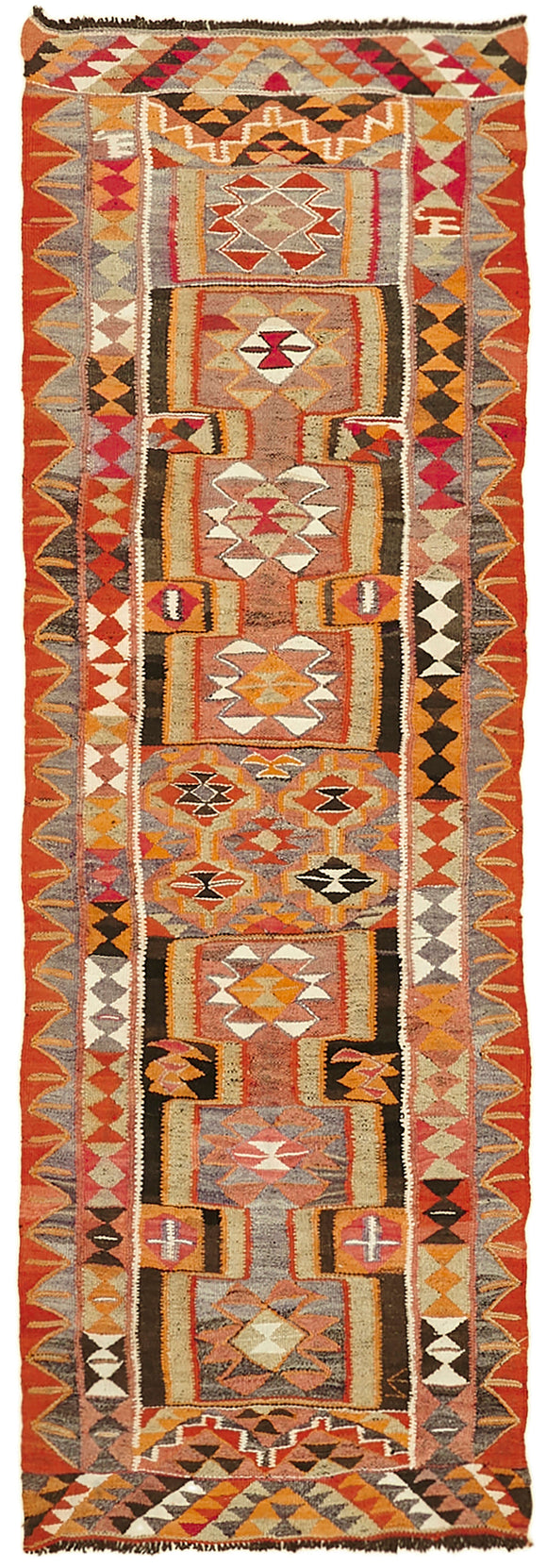 3x10 Vintage Tribal Kilim Runner -42799