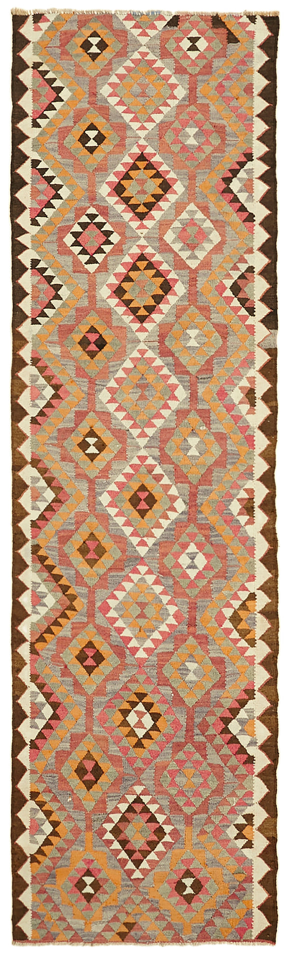 3x11 Vintage Tribal Kilim Runner -42806