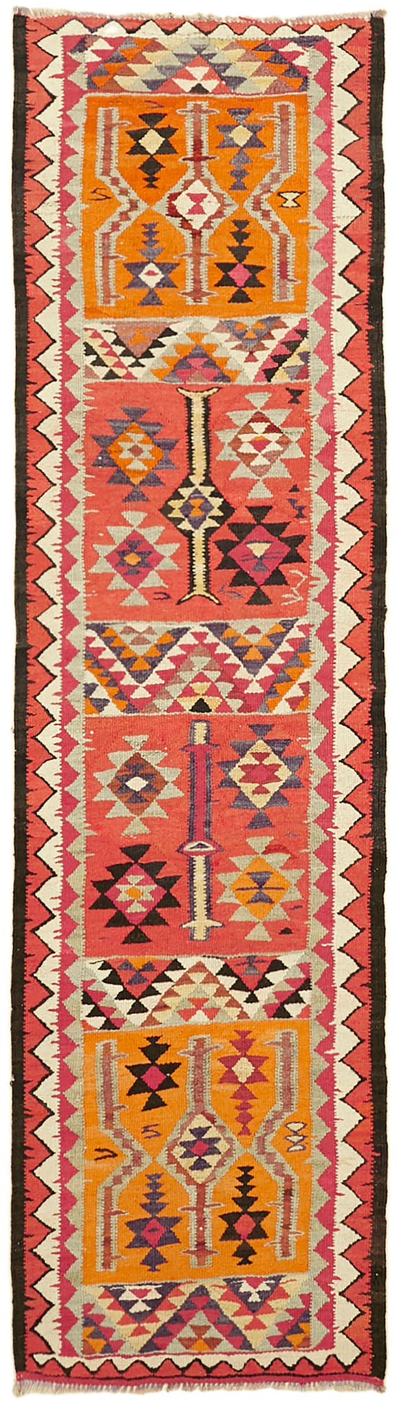 3x11 Vintage Tribal Kilim Runner -42809