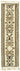 3x11 White Bohemian Runner Kilim Rug -42817