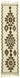 3x9 White Bohemian Runner Kilim Rug -42818