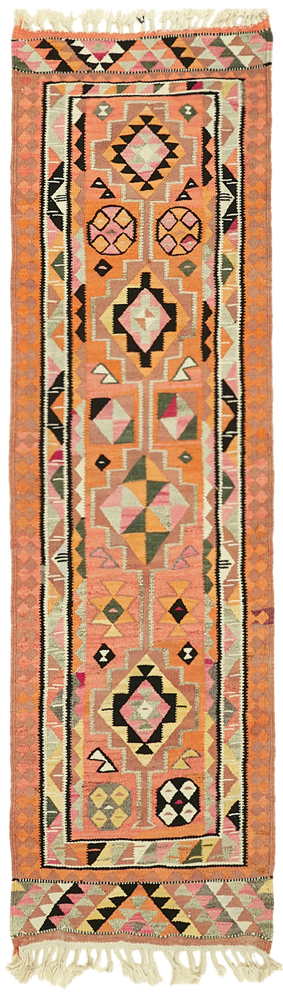3' 1'' x 10' Handmade Runner Kilim Rug