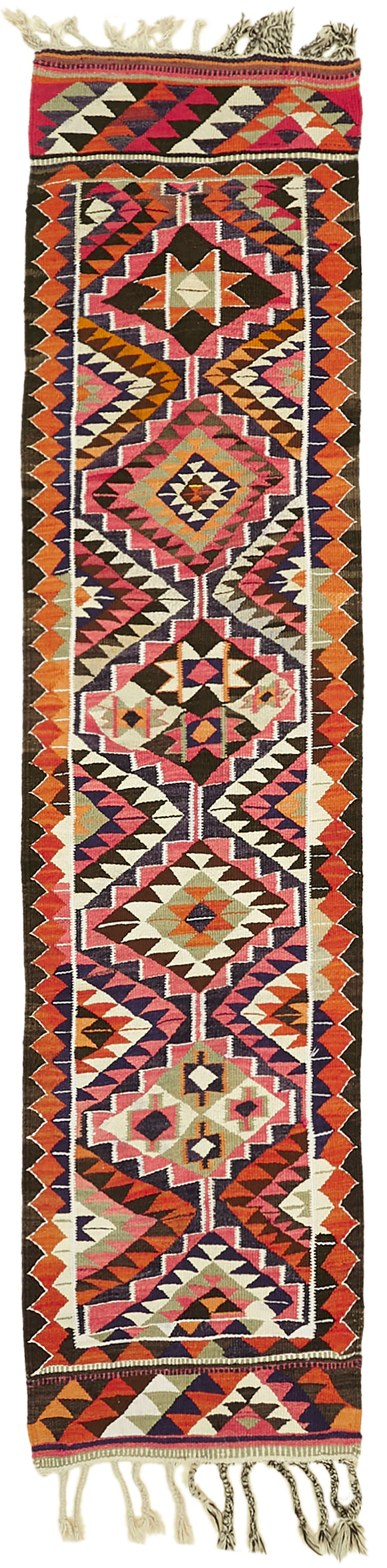 3x11 Vintage Tribal Kilim Runner -42828