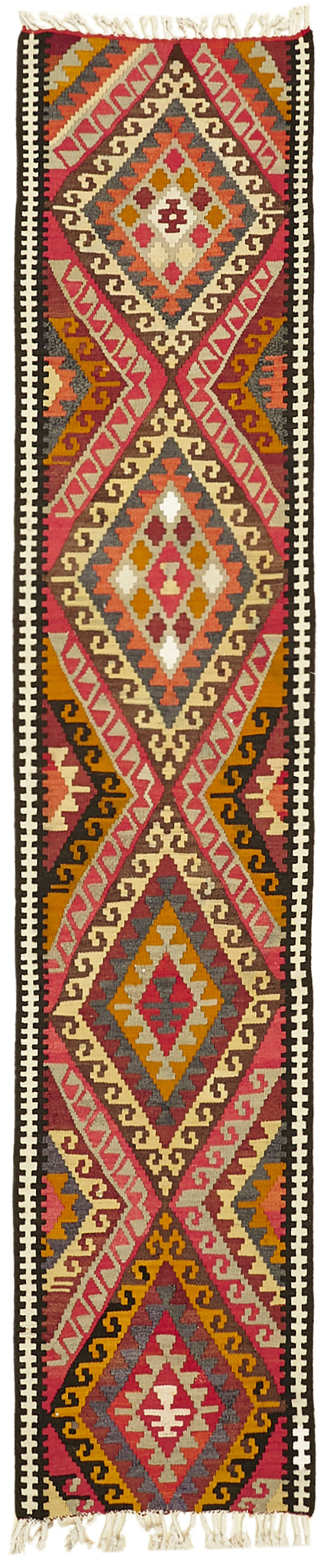 3x12 Vintage Tribal Kilim Runner -42832