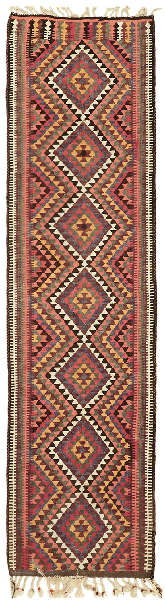 3' x 10' 4'' Handwoven Runner Kilim Rug