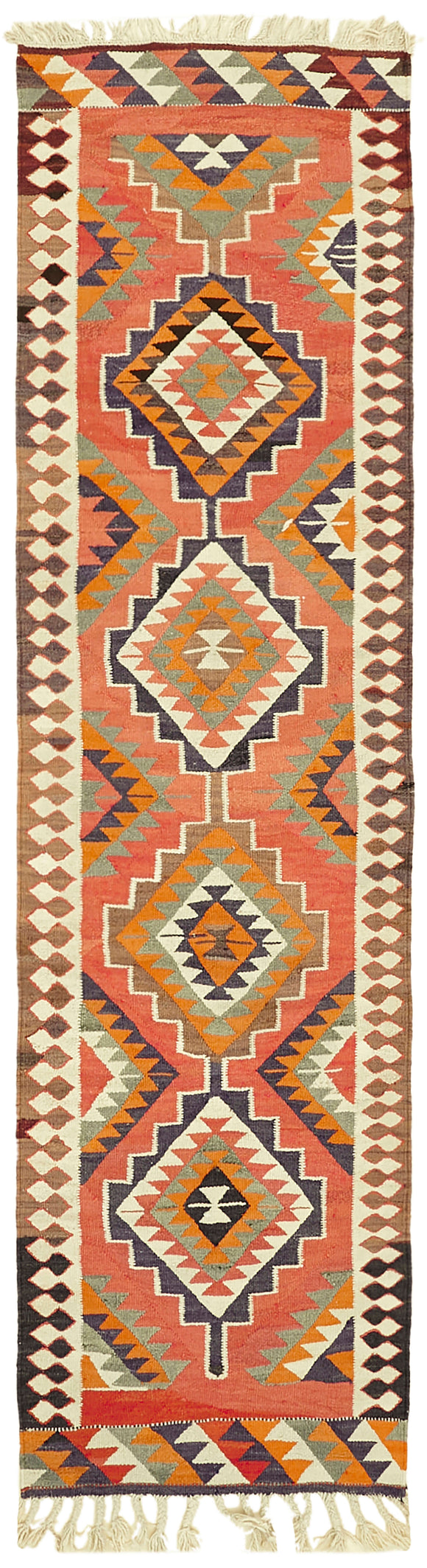 3x11 Vintage Tribal Kilim Runner -42834
