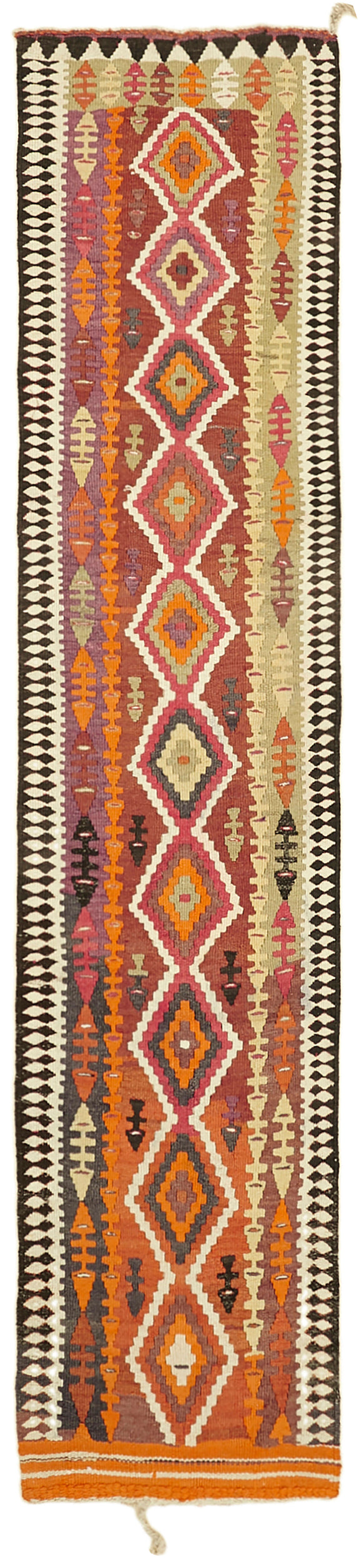 3x12 Vintage Tribal Kilim Runner -42836