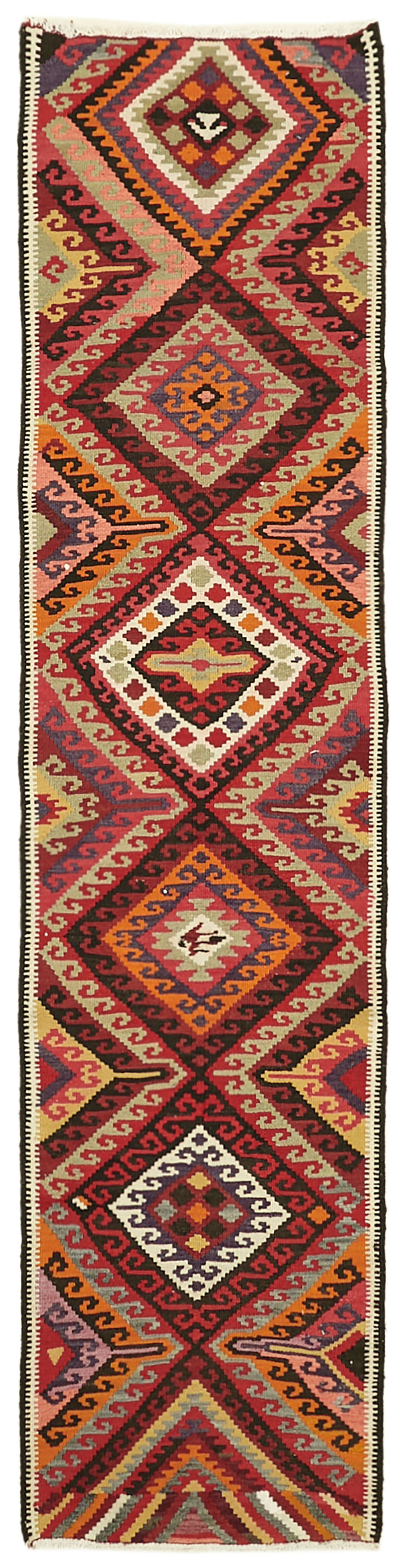 3x11 Vintage Tribal Kilim Runner -42839