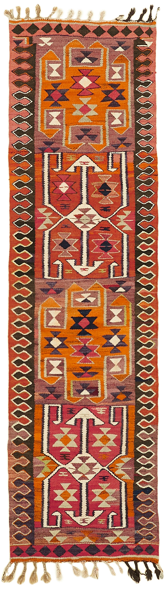 2' 11'' x 10' 1'' Handmade Kilim Runner Rug