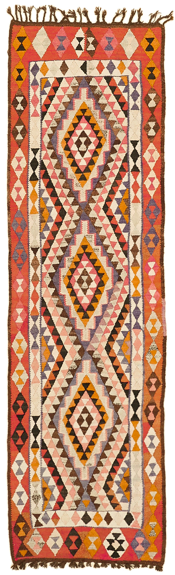 3' x 9' 7'' Handwoven Kilim Runner Rug