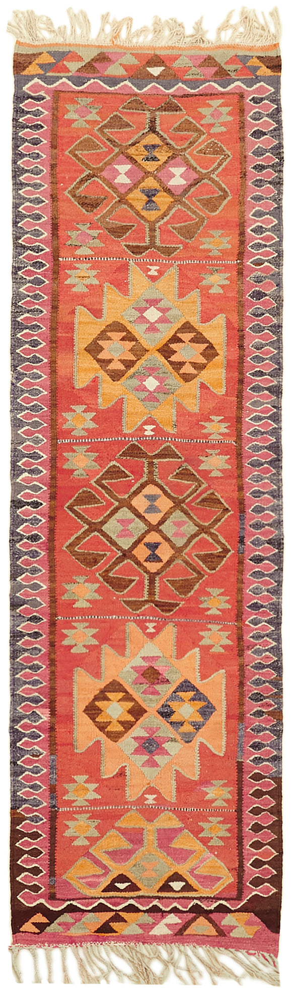 3' 3'' x 10' 6'' Bohemian Kilim Runner