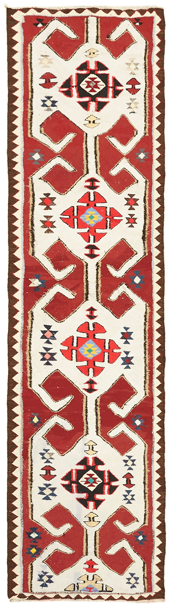 3x11 Vintage Tribal Kilim Runner -42845