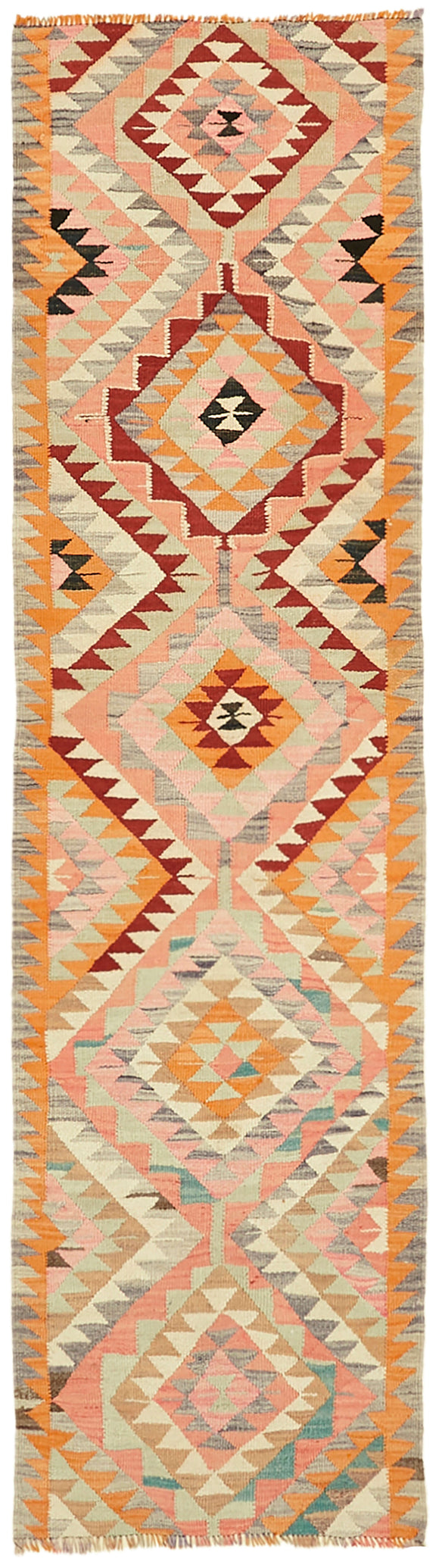3x11 Vintage Tribal Kilim Runner -42995