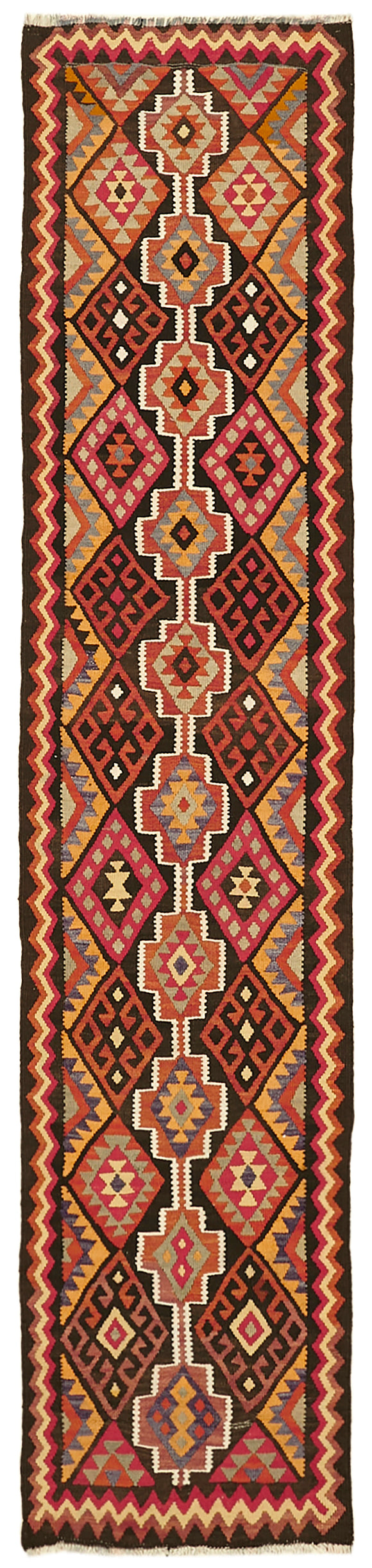 3x11 Vintage Tribal Kilim Runner -42997