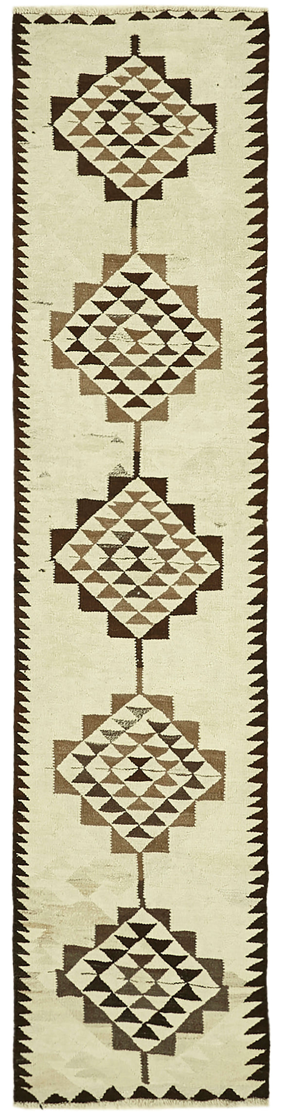 3x11 Vintage Tribal Kilim Runner -42999