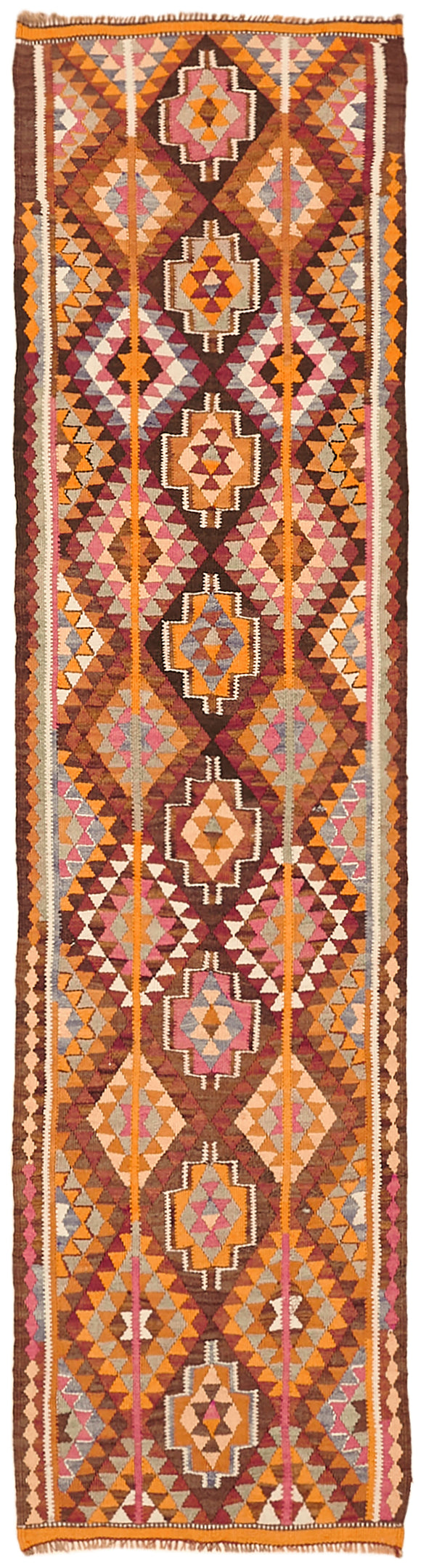 3x11 Vintage Tribal Kilim Runner -43002