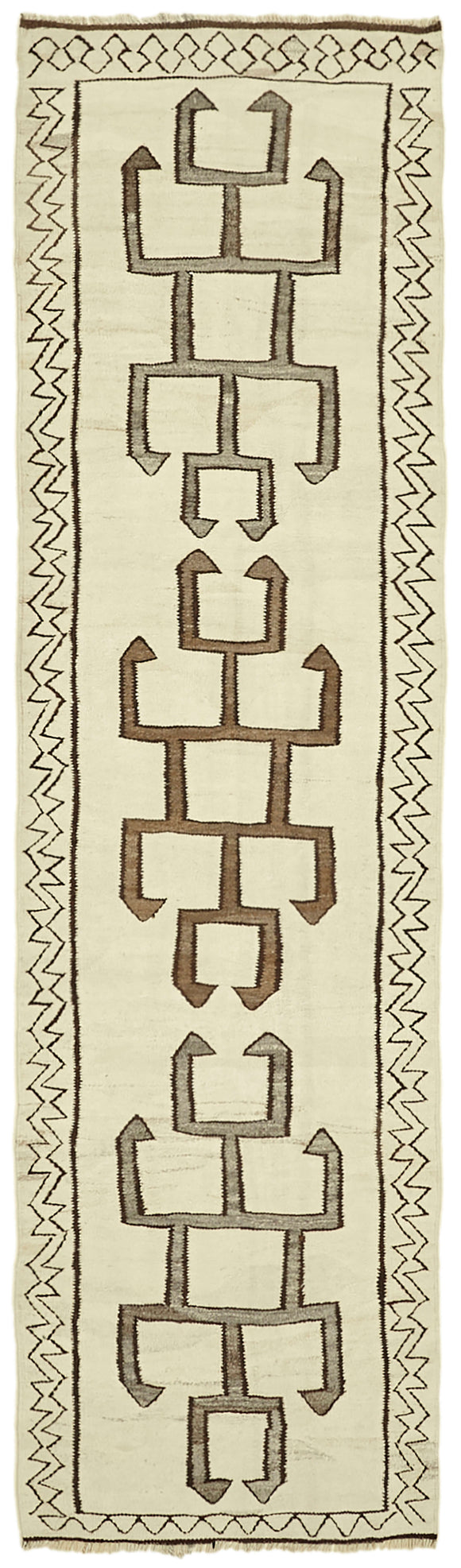 4x12 Vintage Tribal Kilim Runner -43008