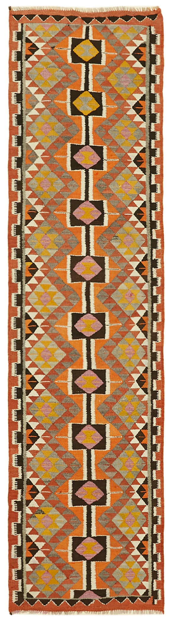 3x12 Vintage Tribal Kilim Runner -43010