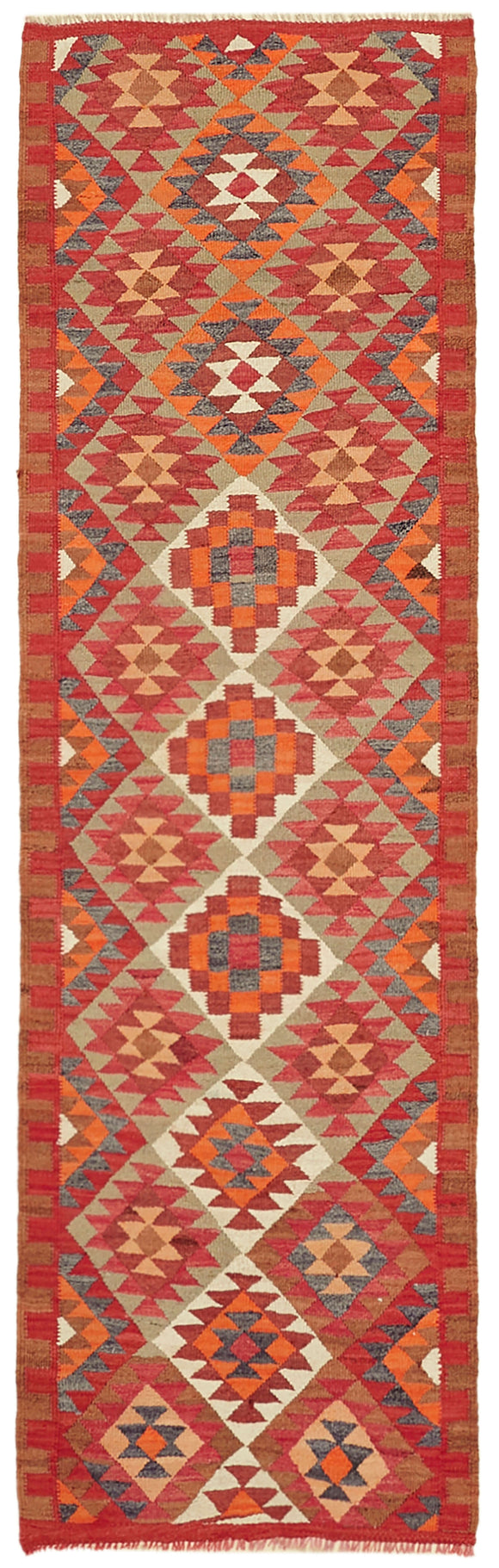 3x11 Vintage Tribal Kilim Runner -43015