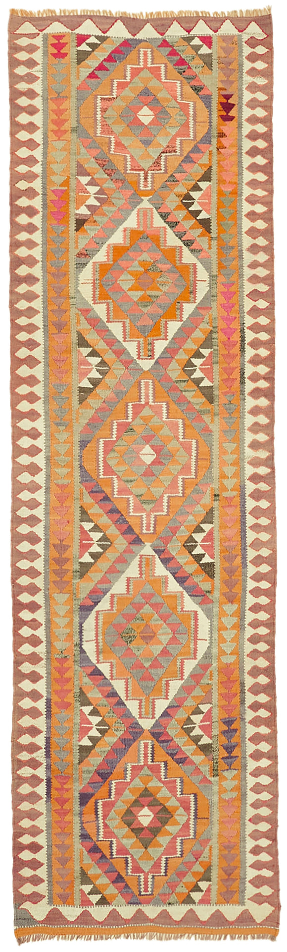 3x11 Vintage Tribal Kilim Runner -43019