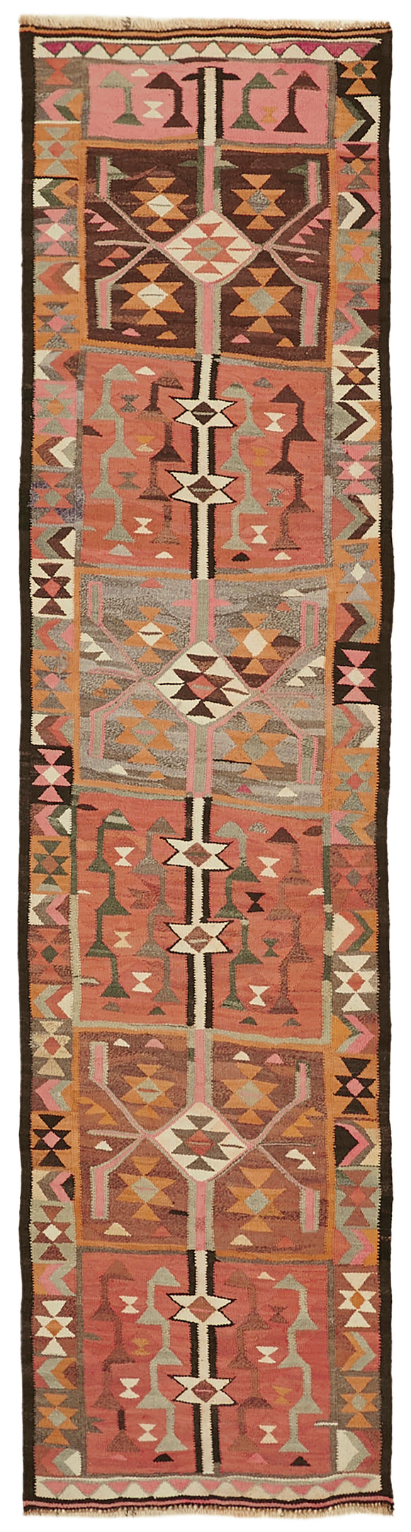 3x11 Vintage Tribal Kilim Runner -43020