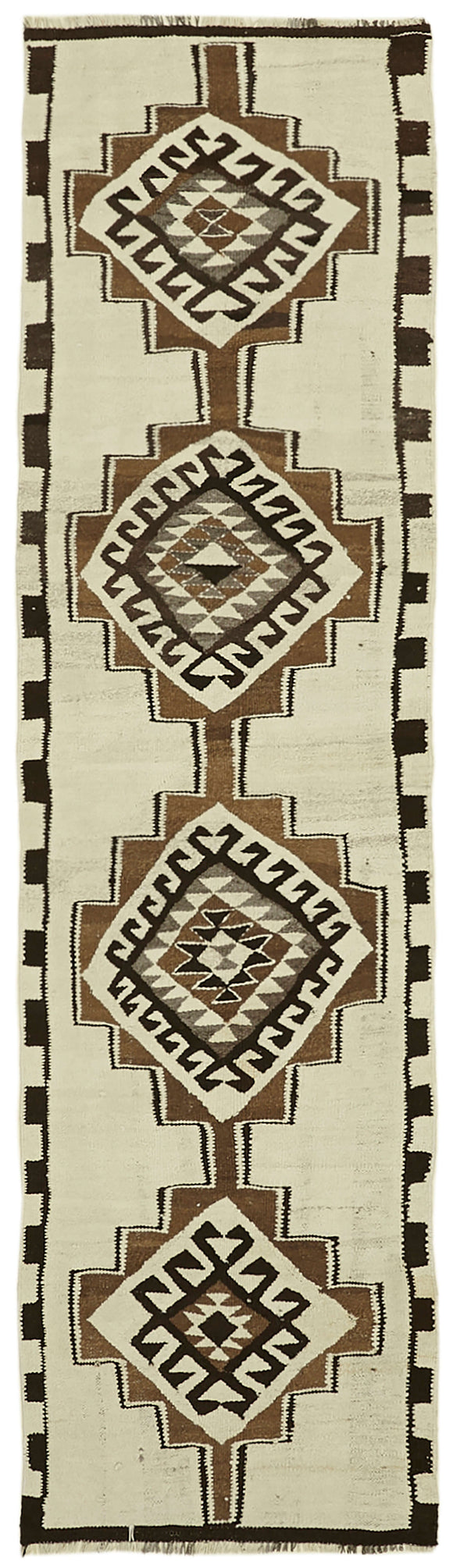 2' 11'' x 10' 2'' Handmade Kilim Runner Rug