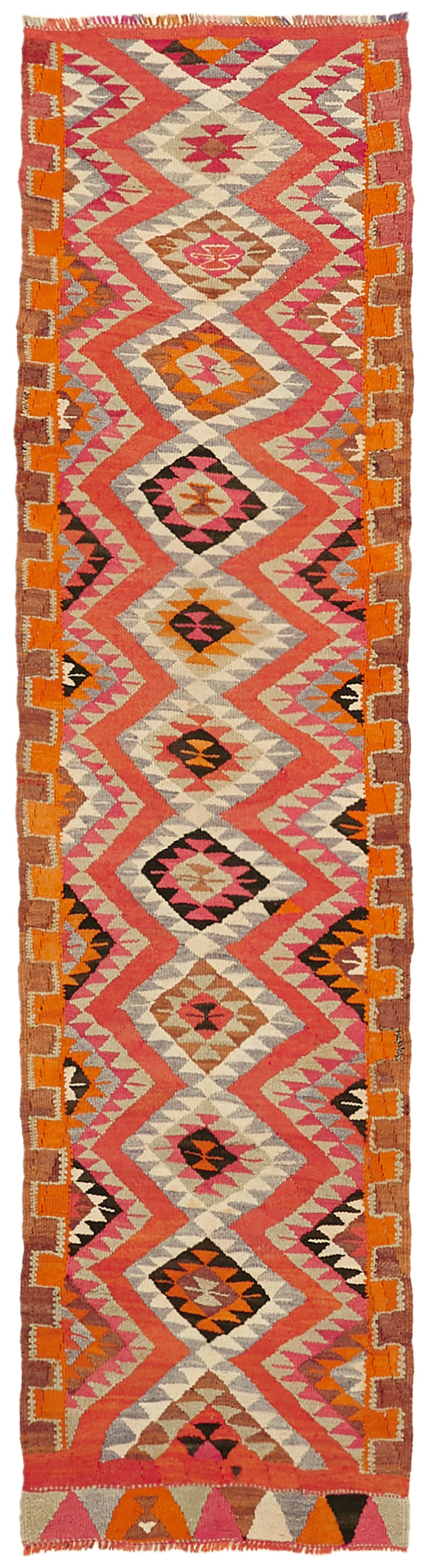 3x11 Vintage Tribal Kilim Runner -43029