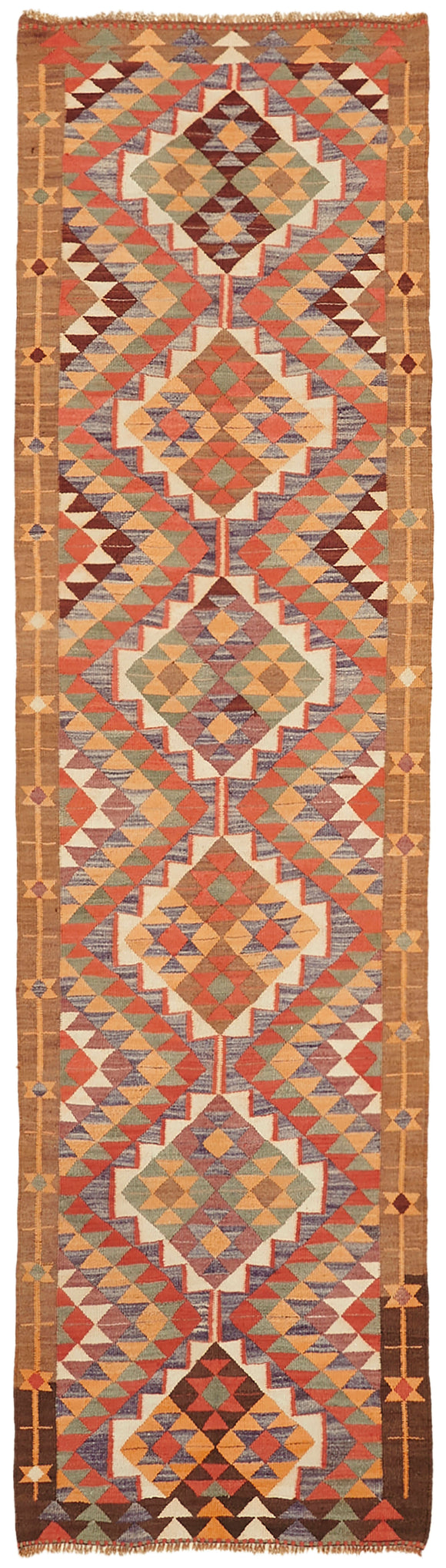 3x12 Vintage Tribal Kilim Runner -43030