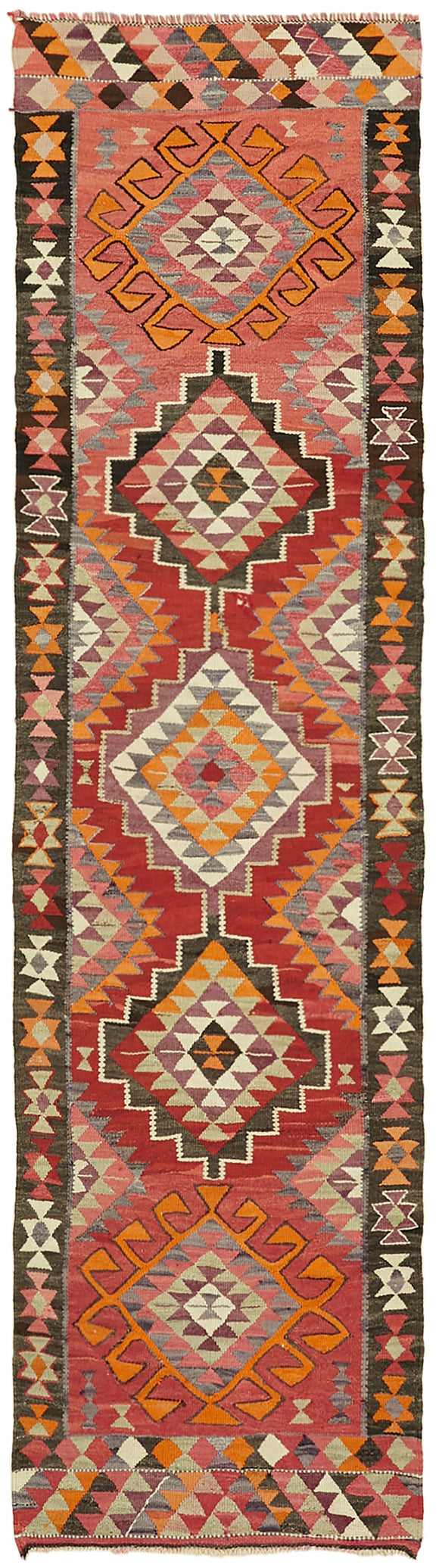 3x11 Vintage Tribal Kilim Runner -43035