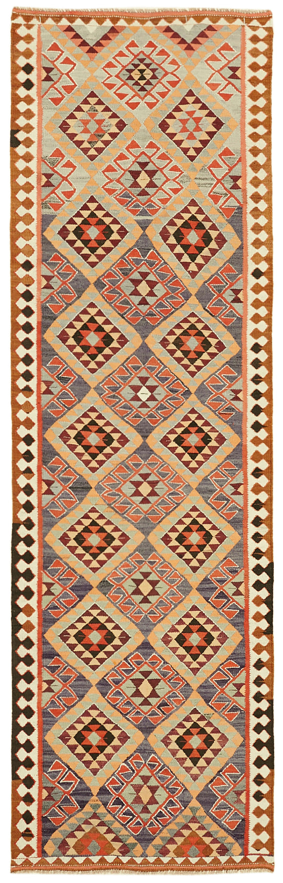 4x11 Vintage Tribal Kilim Runner -43038
