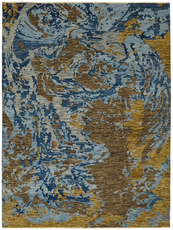 9x12 Blue Oushak Rug -  43066