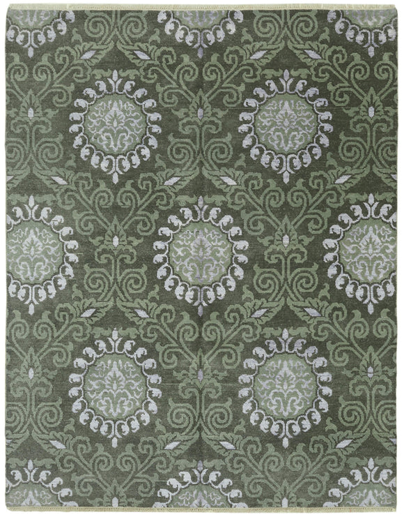 8x10 Green Oushak Rug -  43094