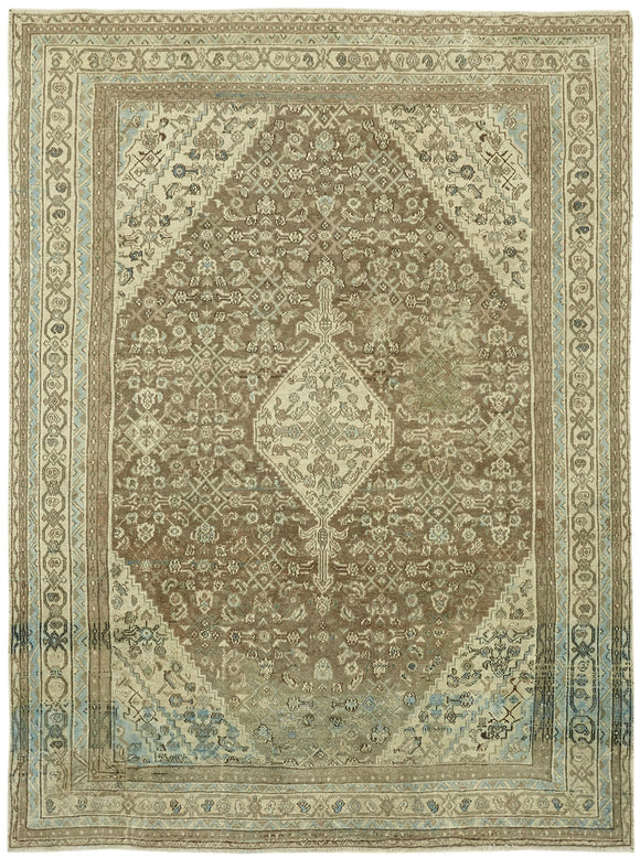8x12 Beige Vintage Large Area Rug - 43143