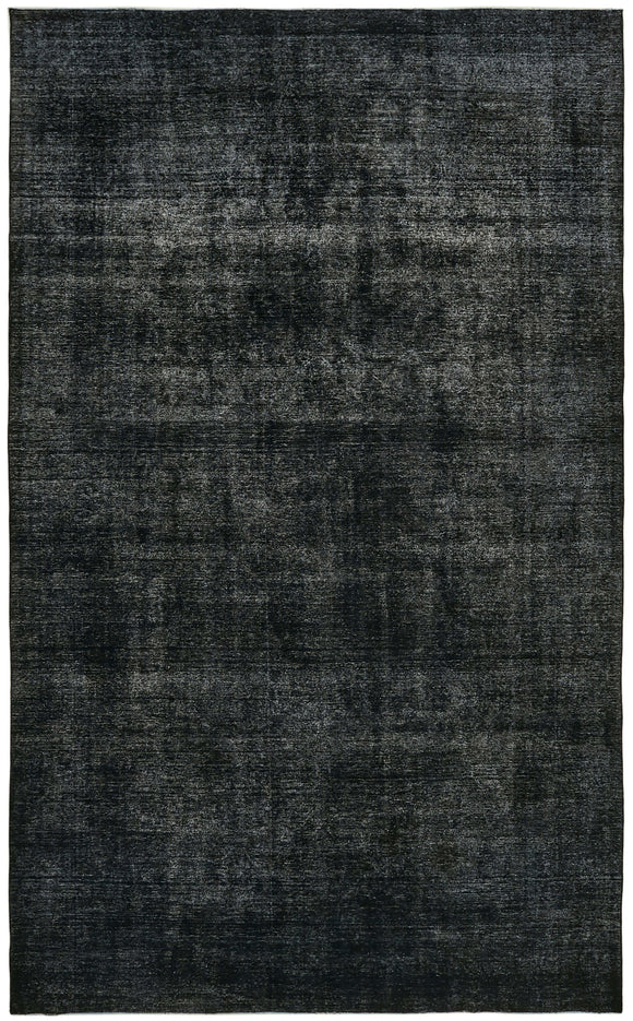 9' 7'' x 15' 3'' Black Vintage Large Area Rug