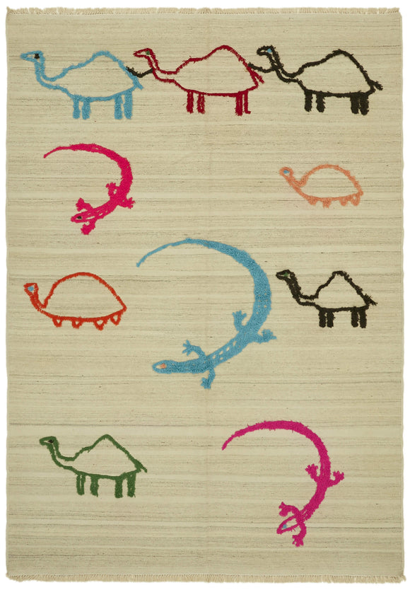 8x10 Handwoven Kilim Rug - 43370