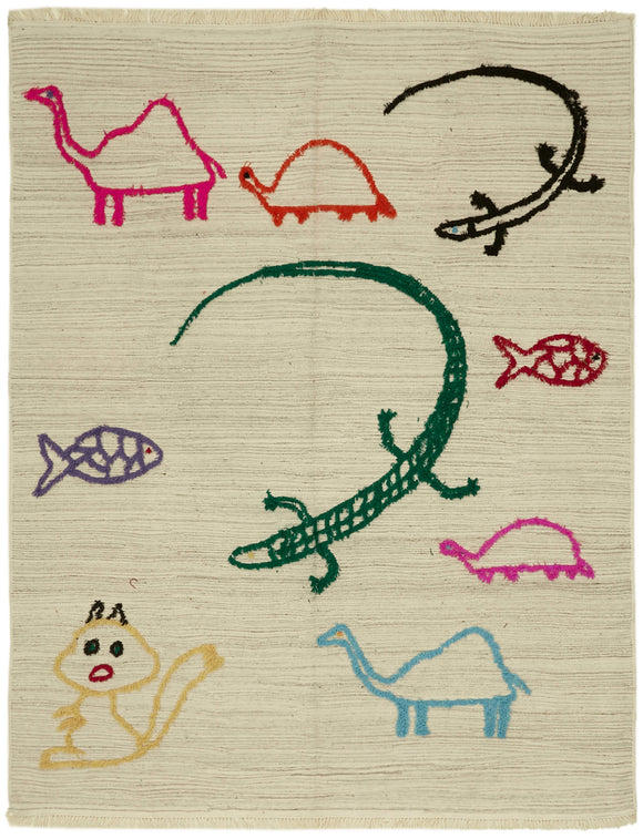 8x10 Handwoven Kilim Rug - 43373