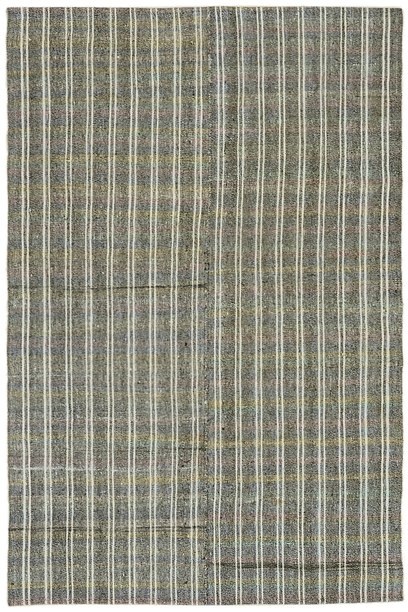 5x8 Vintage Turkish Flatweave Kilim - 43462