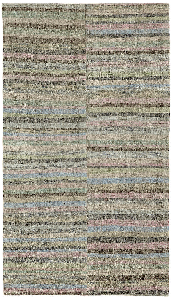 5x9 Vintage Turkish Flatweave Kilim - 43479