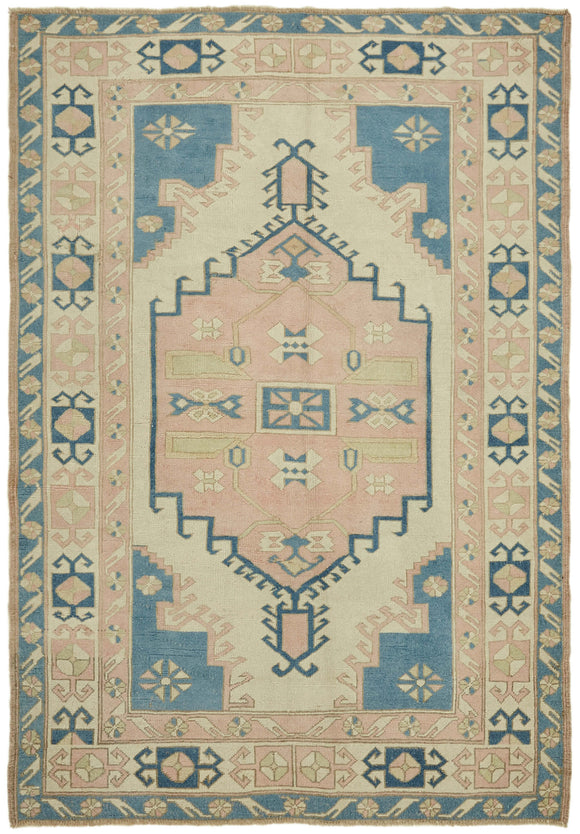 6' 1'' x 8' 8'' Beige Small Anatolian Rug