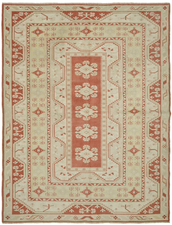 6' 11'' x 8' 10'' Beige Small Oriental Rug