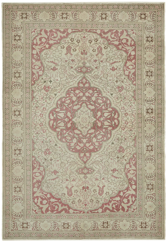 5' x 7' 3'' Hand-Knotted Vintage Rug