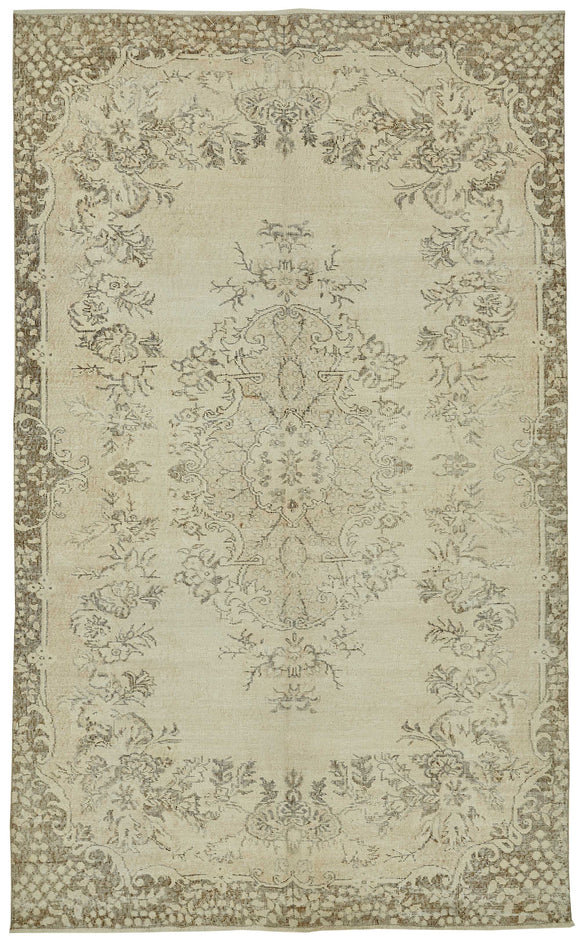 6x10 Vintage Turkish Hand-Knotted Rug - 43775