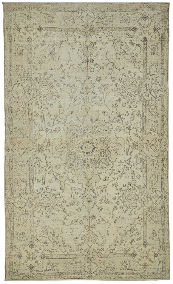 6x10 Vintage Turkish Hand-Knotted Rug - 43791