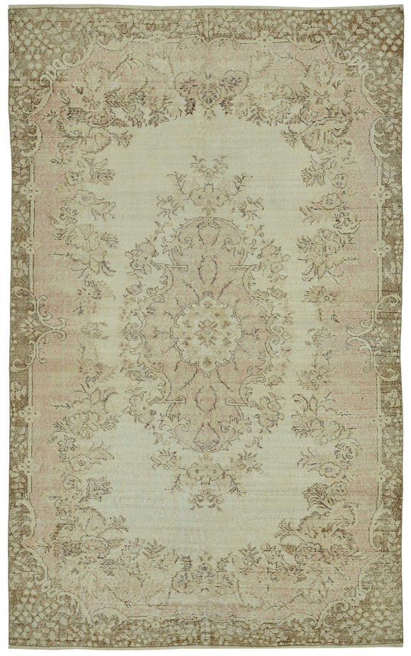 6x10 Vintage Turkish Hand-Knotted Rug - 43803