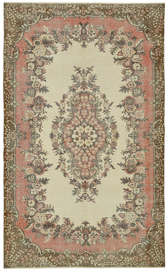 6x10 Vintage Turkish Hand-Knotted Rug - 43827