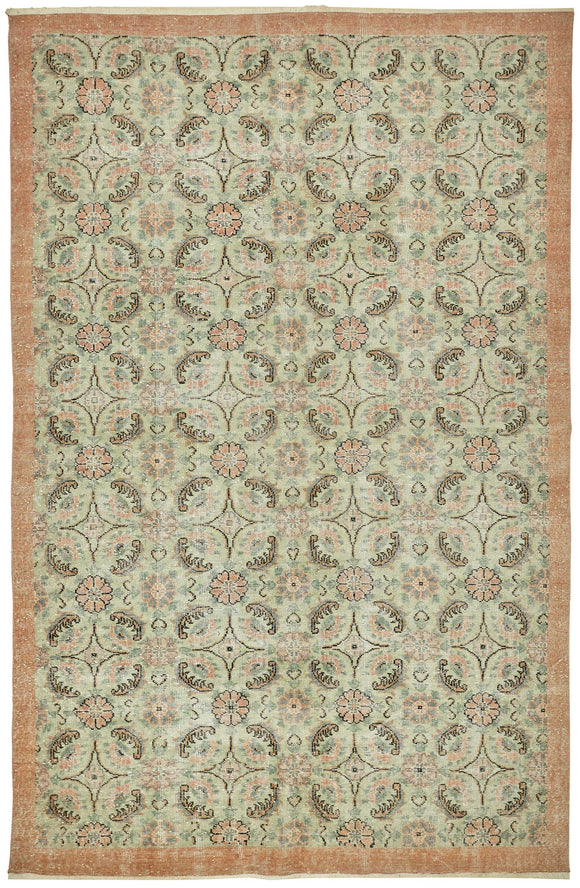 6x10 Vintage Turkish Hand-Knotted Rug - 43867