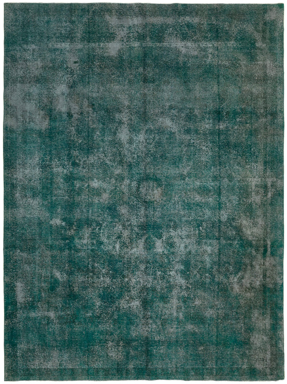10' 2'' x 13' 3'' Turquoise Color Large Area Rug