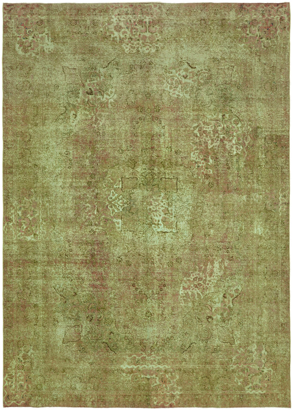 9' 4'' x 12' 10'' Green Large Area Rug